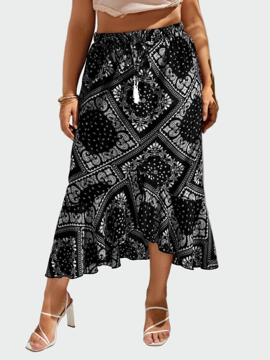 Midnight Bandana Midi Skirt Jasmine's Boutique Australia