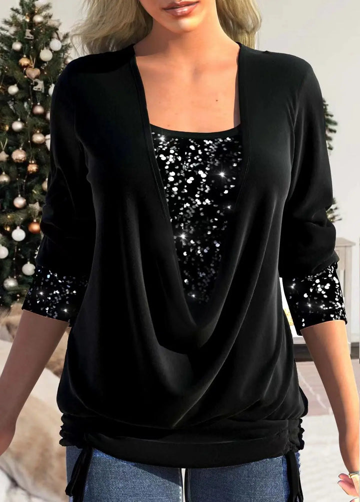 Sparkle Drape Top Jasmine's Boutique Australia