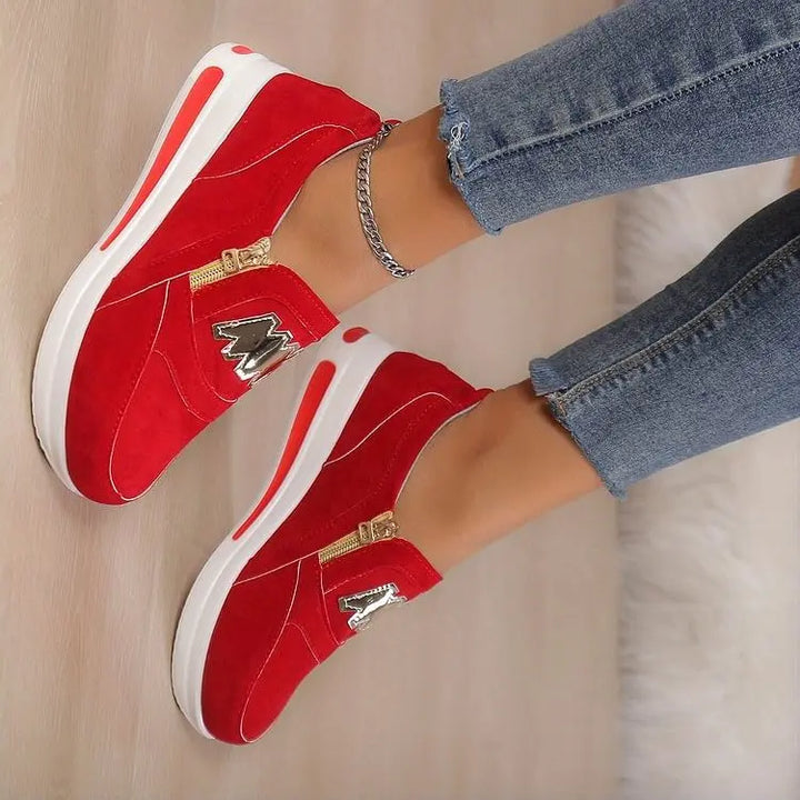 Crimson Edge Slip-On Sneakers  html Copy Edit Jasmine's Boutique Australia