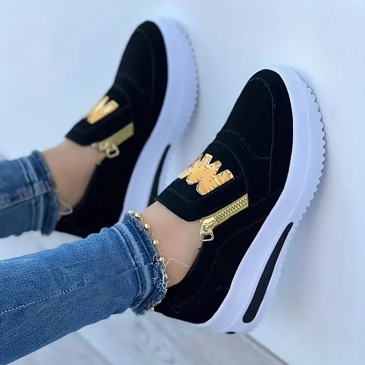 Crimson Edge Slip-On Sneakers  html Copy Edit Jasmine's Boutique Australia