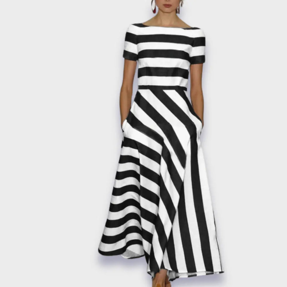 Handmade Striped Long Dress Jasmine's Boutique Australia