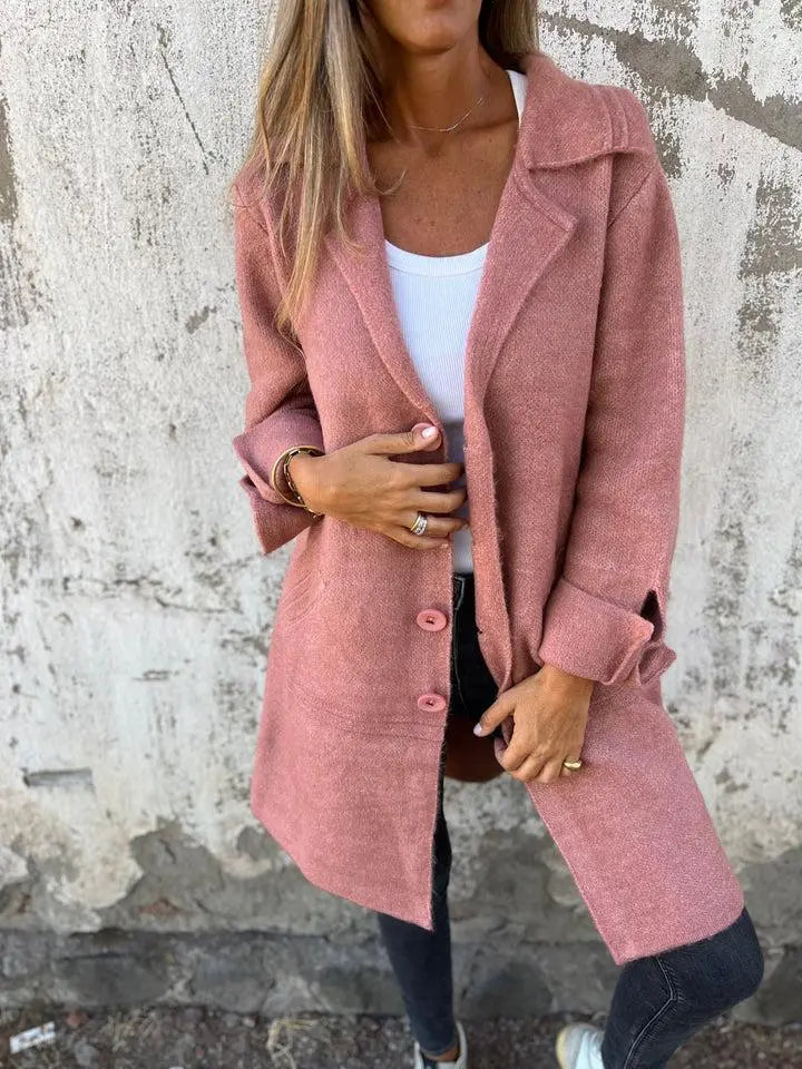 Haven Button-Front Coat Jasmine's Boutique Australia