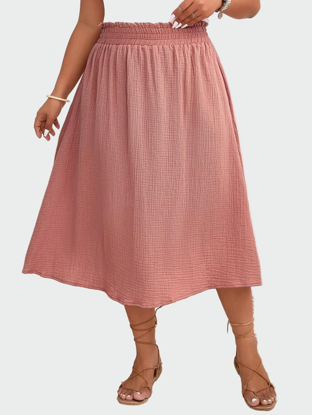 Dusty Rose Midi Skirt Jasmine's Boutique Australia