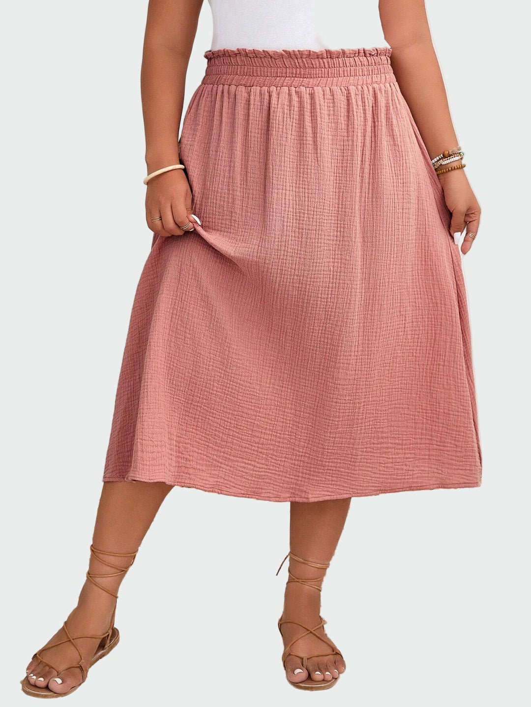 Dusty Rose Midi Skirt Jasmine's Boutique Australia
