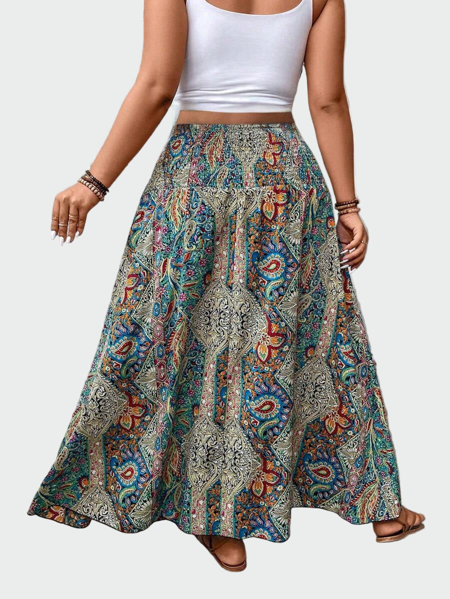 Boho Printed Maxi Skirt Jasmine's Boutique Australia