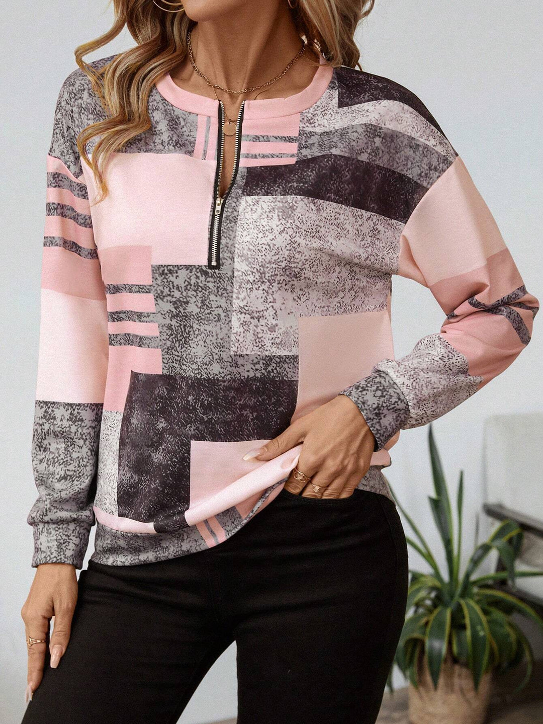 Amy | Half-Zip Pullover  Liora Lane Boutique