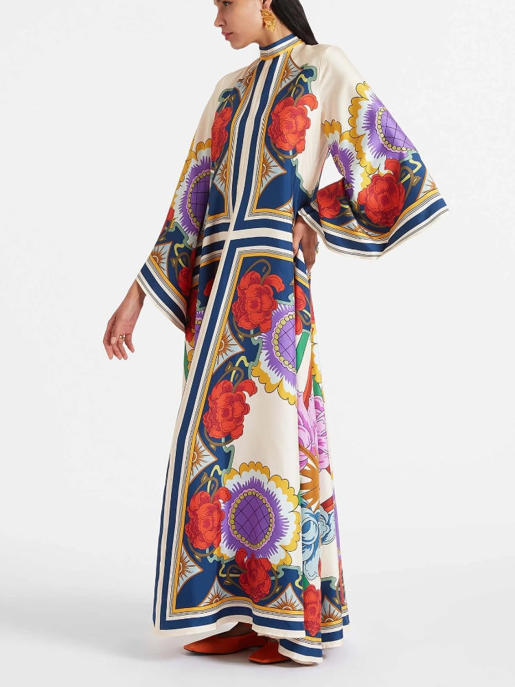 Ravenca™ | Rust Print Maxi Dress Jasmine's Boutique Australia