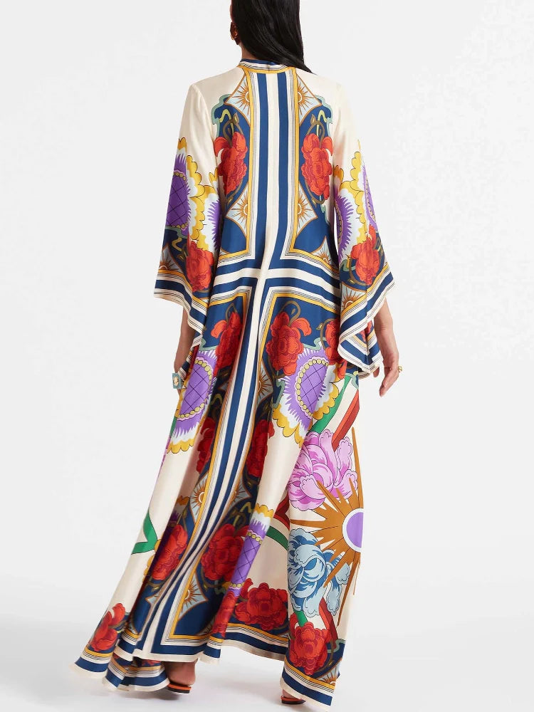 Ravenca™ | Rust Print Maxi Dress Jasmine's Boutique Australia