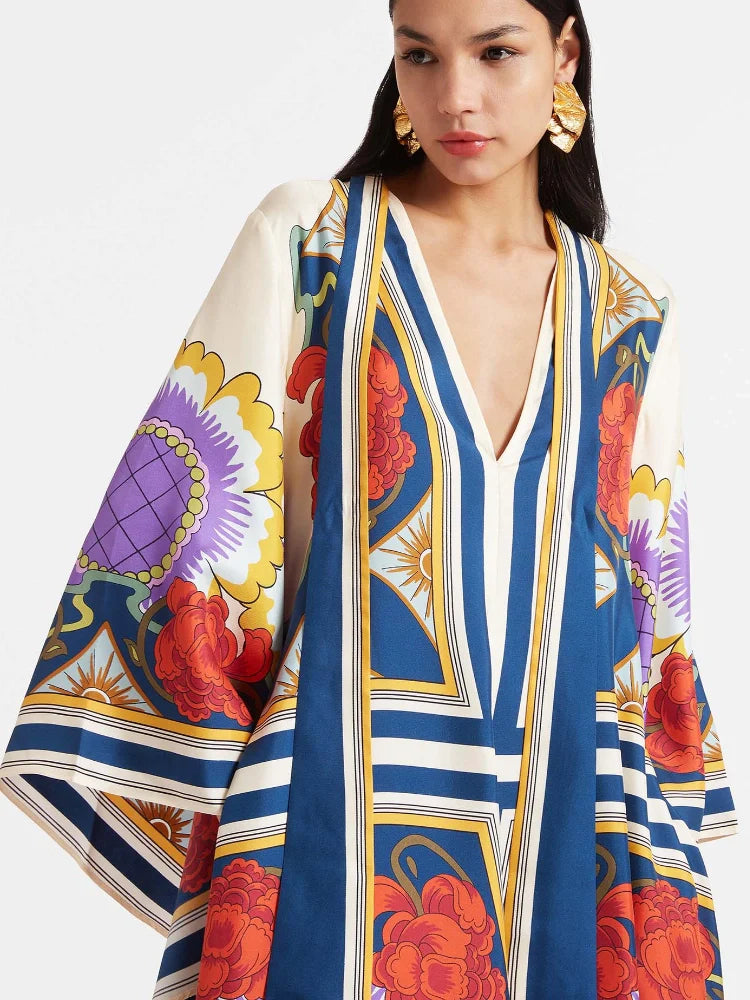 Ravenca™ | Rust Print Maxi Dress Jasmine's Boutique Australia