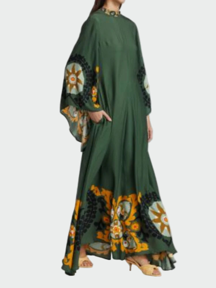Altheora™ | Emerald Bloom Maxi Kaftan Jasmine's Boutique Australia