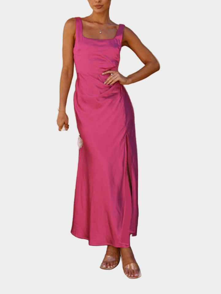 Summer Halter Satin Bridesmaid Prom Maxi Dresses Jasmine's Boutique Australia