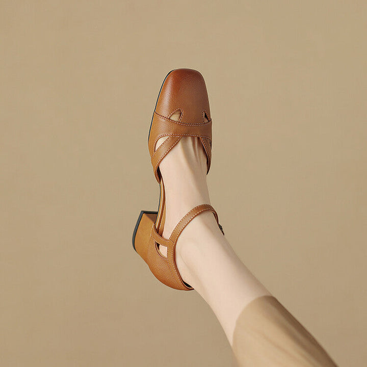 Zolain Genuine Leather Sandals  Liora Lane Boutique