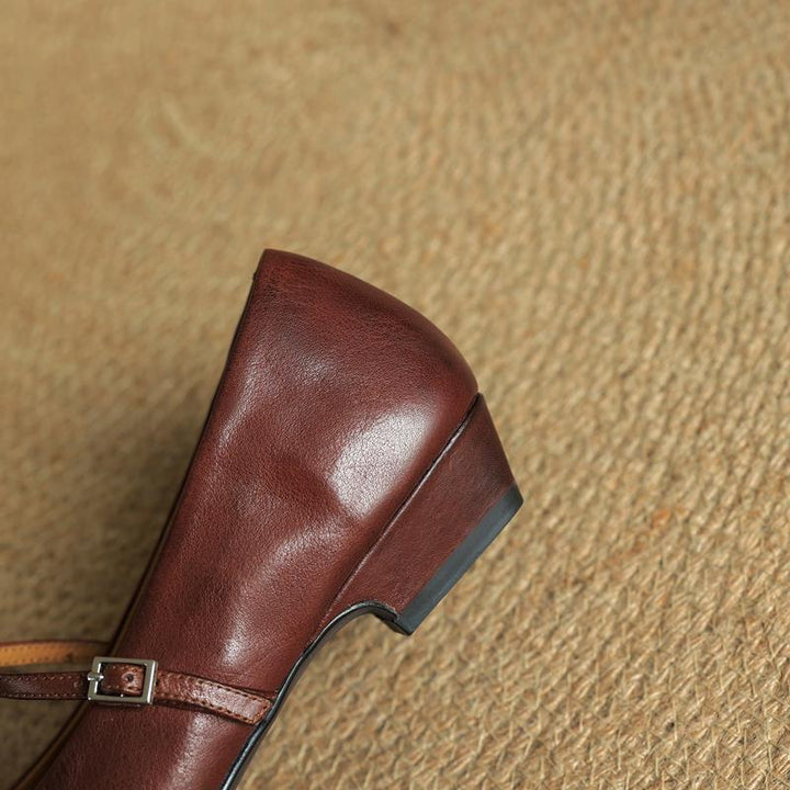 Velin Genuine Leather Pumps  Liora Lane Boutique