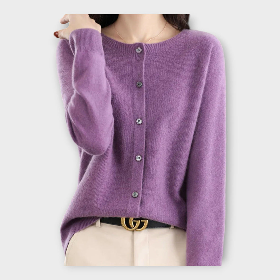 Elegant Buttoned Cardigan Liora Lane Boutique