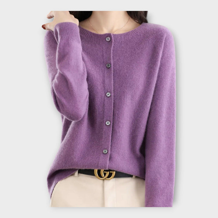Elegant Buttoned Cardigan Liora Lane Boutique