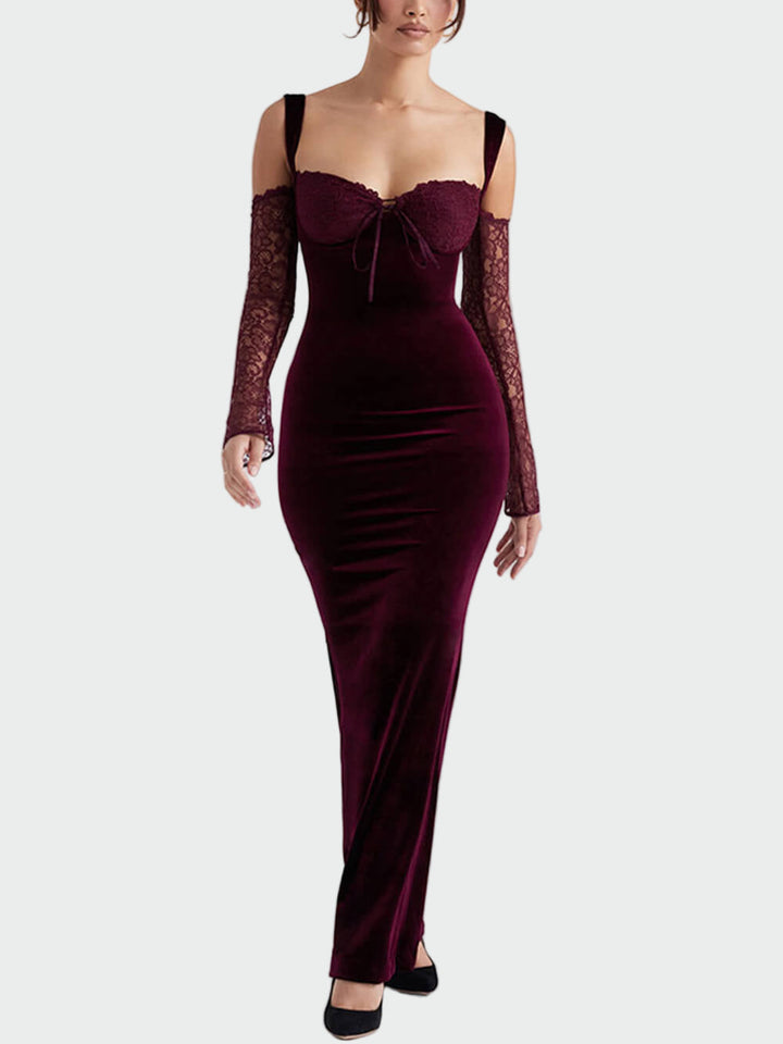 Lace Halter Strap Maxi Dress Jasmine's Boutique Australia