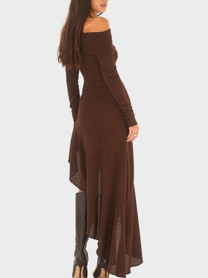 Long Sleeve Bateau Neck Maxi Dress Jasmine's Boutique Australia