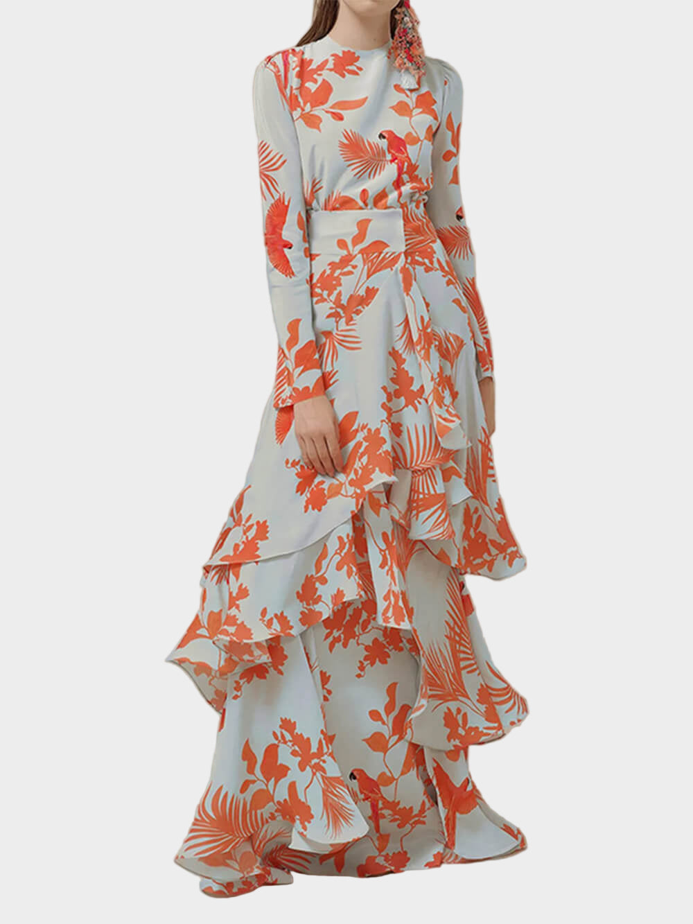 Irregular Ruffle Long Dress Jasmine's Boutique Australia