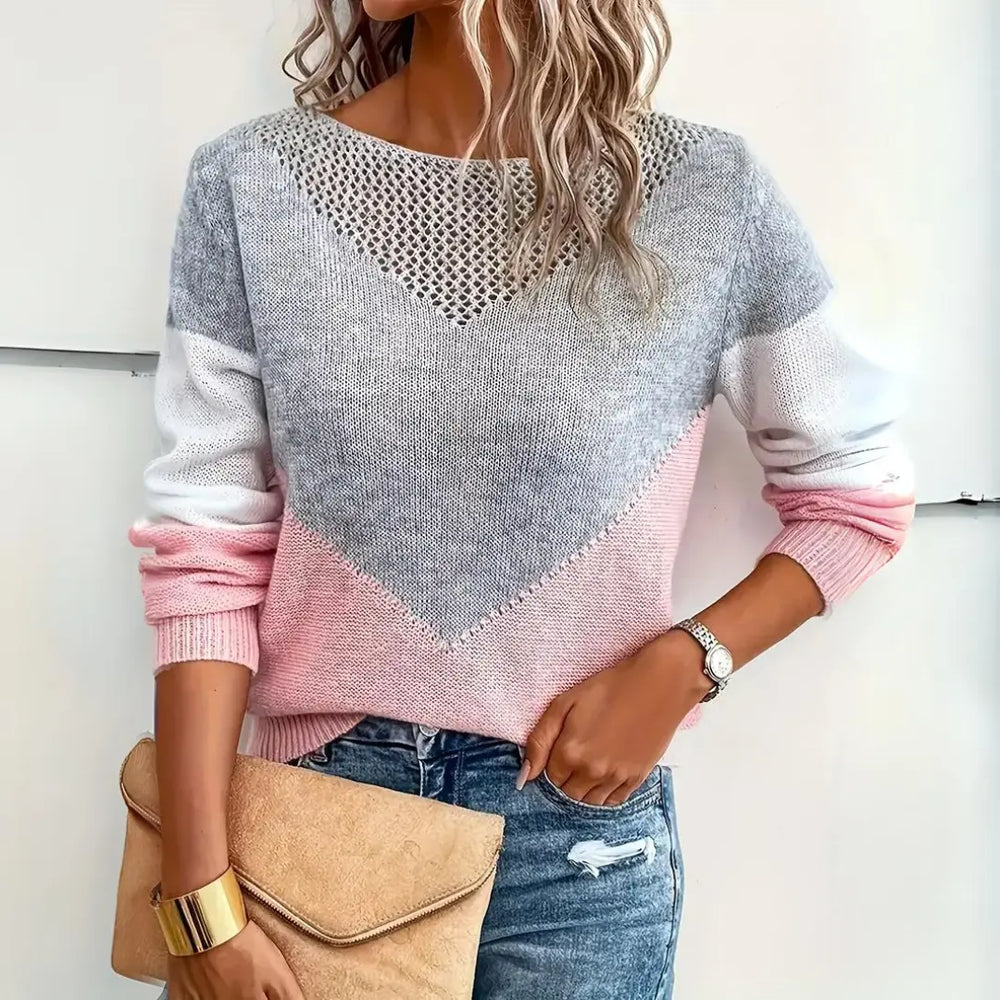 Colorblock Chevron Knit Sweater Jasmine's Boutique Australia