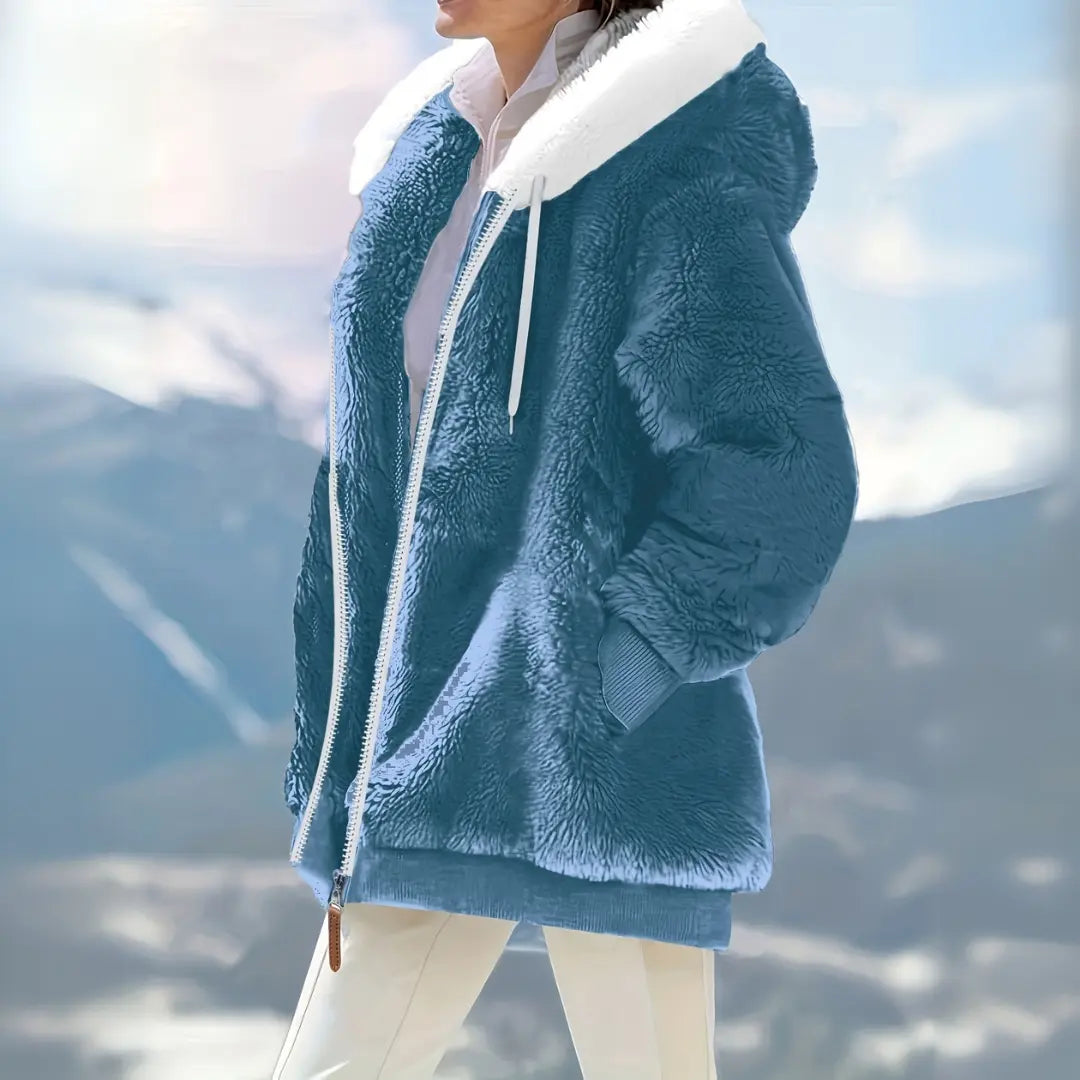 Arctic Bliss Faux Fur Hoodie Jasmine's Boutique Australia