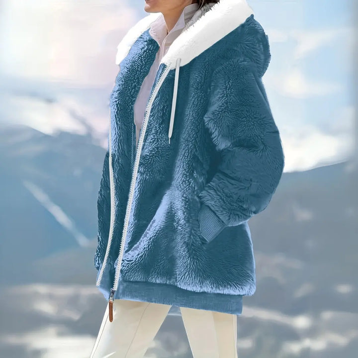 Arctic Bliss Faux Fur Hoodie Jasmine's Boutique Australia
