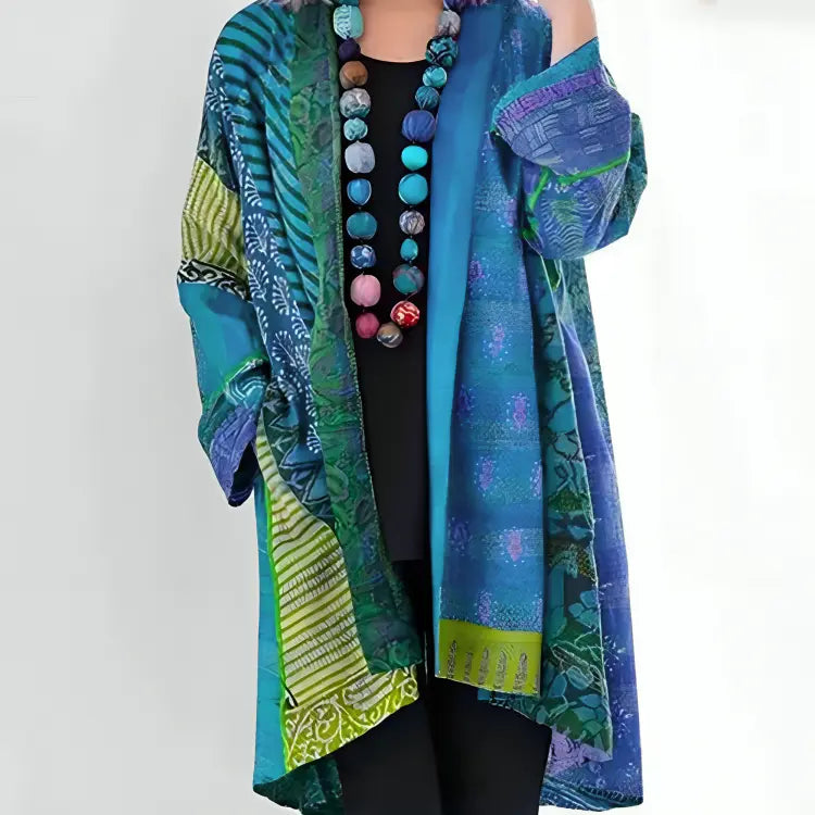 Ocean Mosaic Kimono Coat Jasmine's Boutique Australia