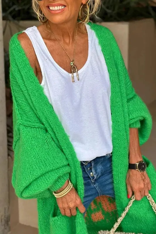 Sunset Glow Long Knit Cardigan Jasmine's Boutique Australia