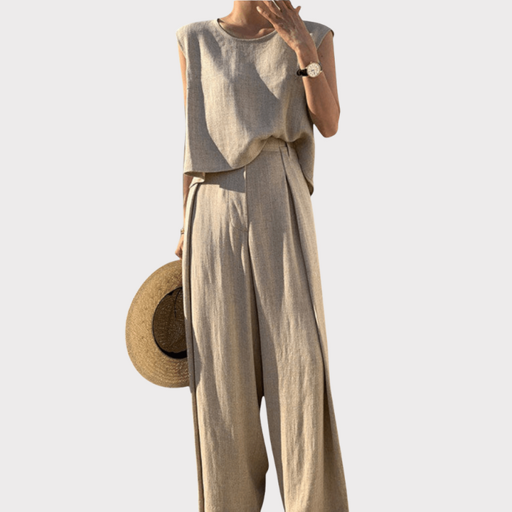 Dayanna | Wide-Leg Two-Piece Set Liora Lane Boutique