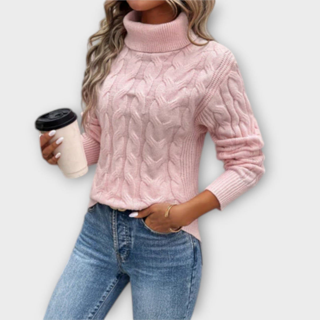 Amelia – Elegant Roll Neck Sweater Liora Lane Boutique