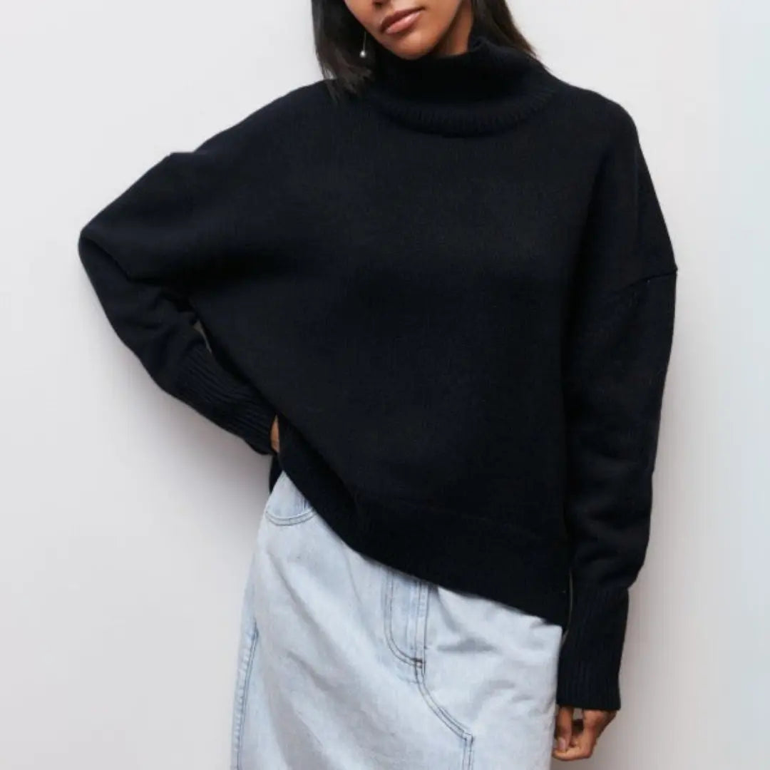 Arctic Sky Oversized Turtleneck Sweater Jasmine's Boutique Australia