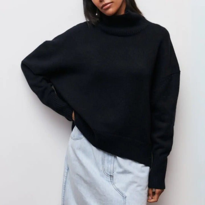 Arctic Sky Oversized Turtleneck Sweater Jasmine's Boutique Australia
