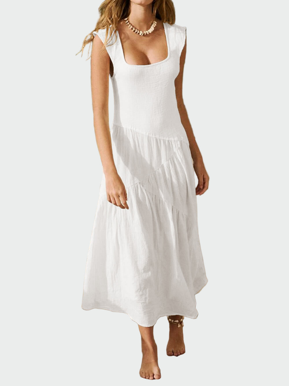 Boho Square Neck Maxi Dress Jasmine's Boutique Australia