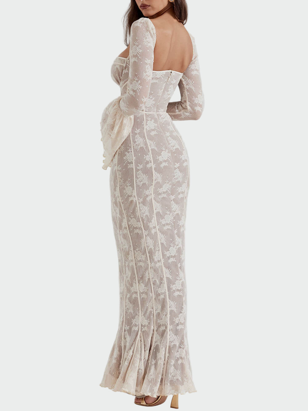 Vintage Cream Lace Maxi Dress Jasmine's Boutique Australia