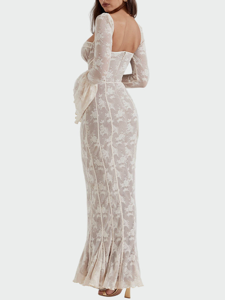 Vintage Cream Lace Maxi Dress Jasmine's Boutique Australia
