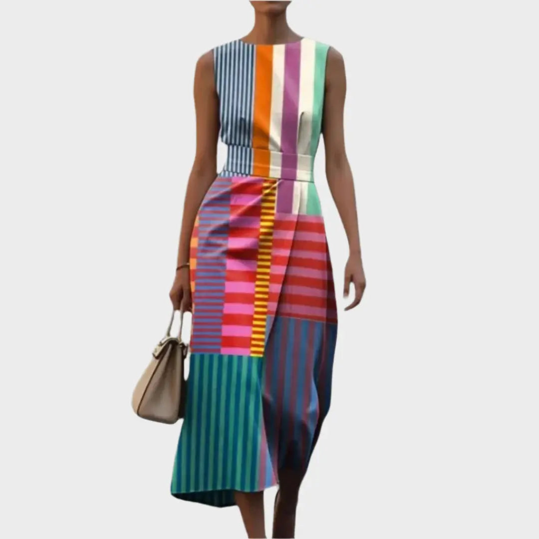 Sleeveless Dress with Pattern Jasmine's Boutique Australia