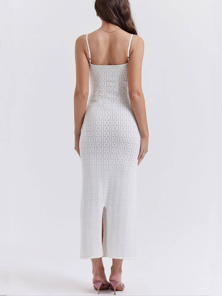 White Knit Maxi Dress Jasmine's Boutique Australia