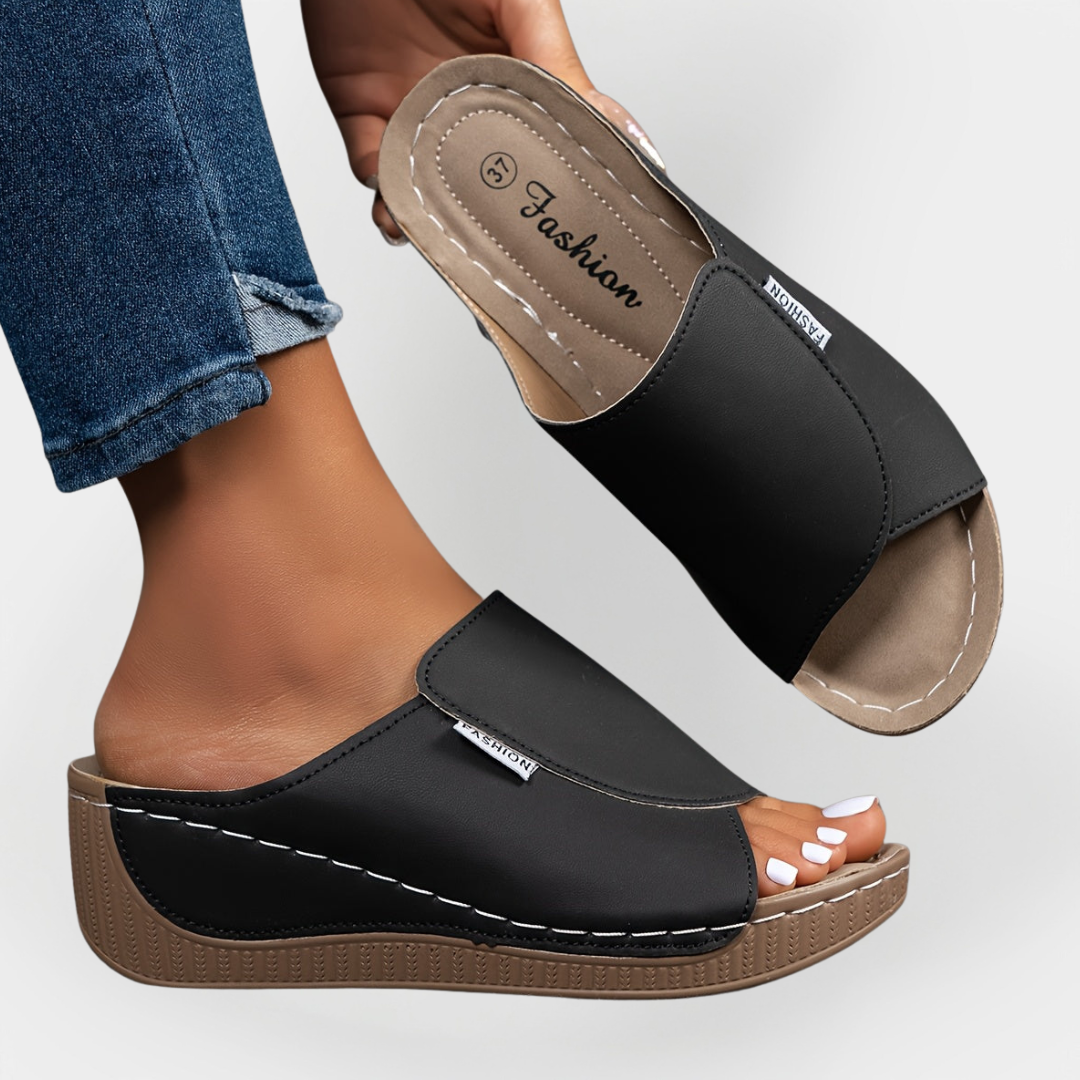Orthopedic Leather Sandals Liora Lane Boutique