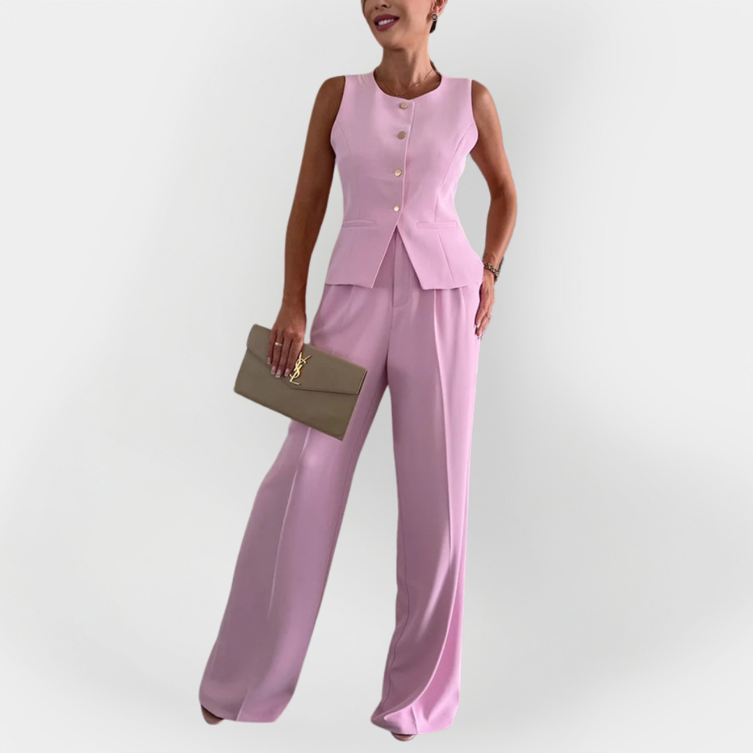 Elegant Pants Set with Sleeveless Top Jasmine's Boutique Australia