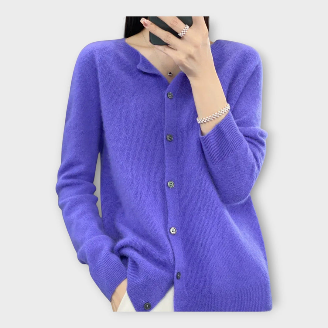 Elegant Buttoned Cardigan Liora Lane Boutique