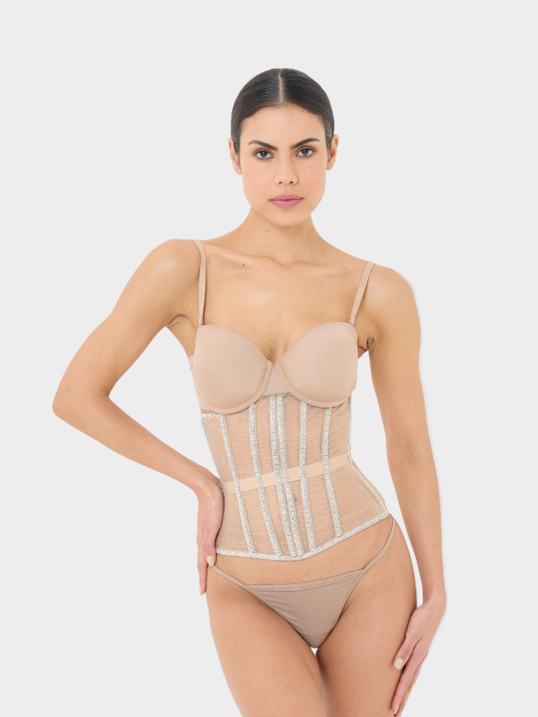 Crystal Sheer Elegance Corset Jasmine's Boutique Australia