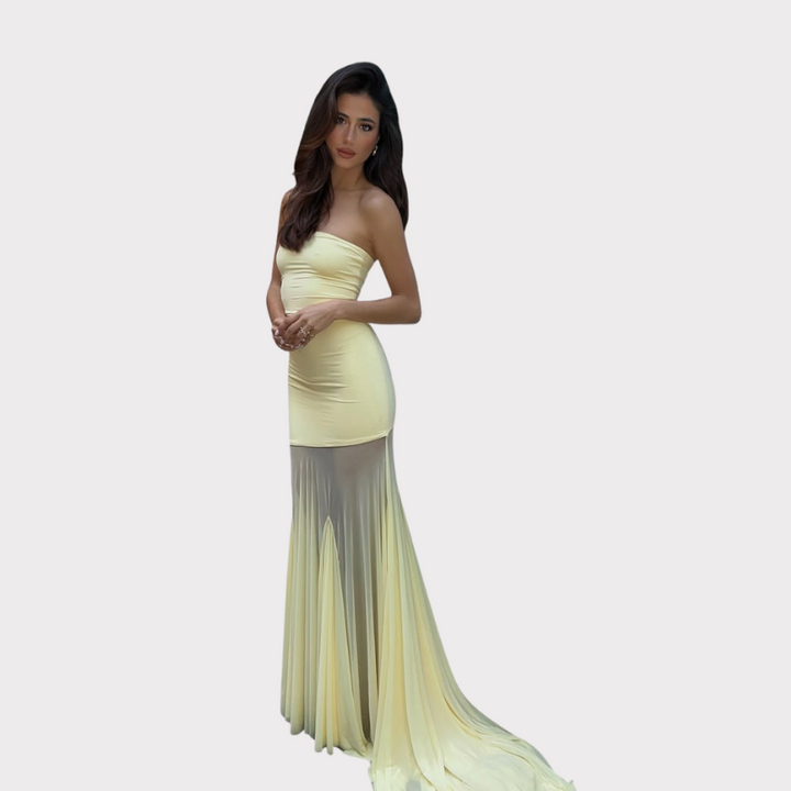 Calliope | Slim Bustier Maxi Dress Liora Lane Boutique