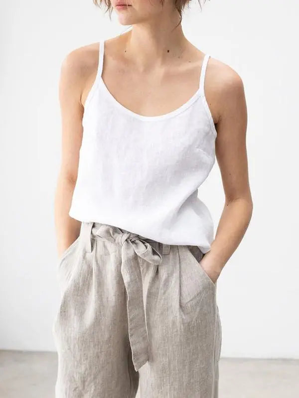 Pure Essence Linen Camisole Jasmine's Boutique Australia