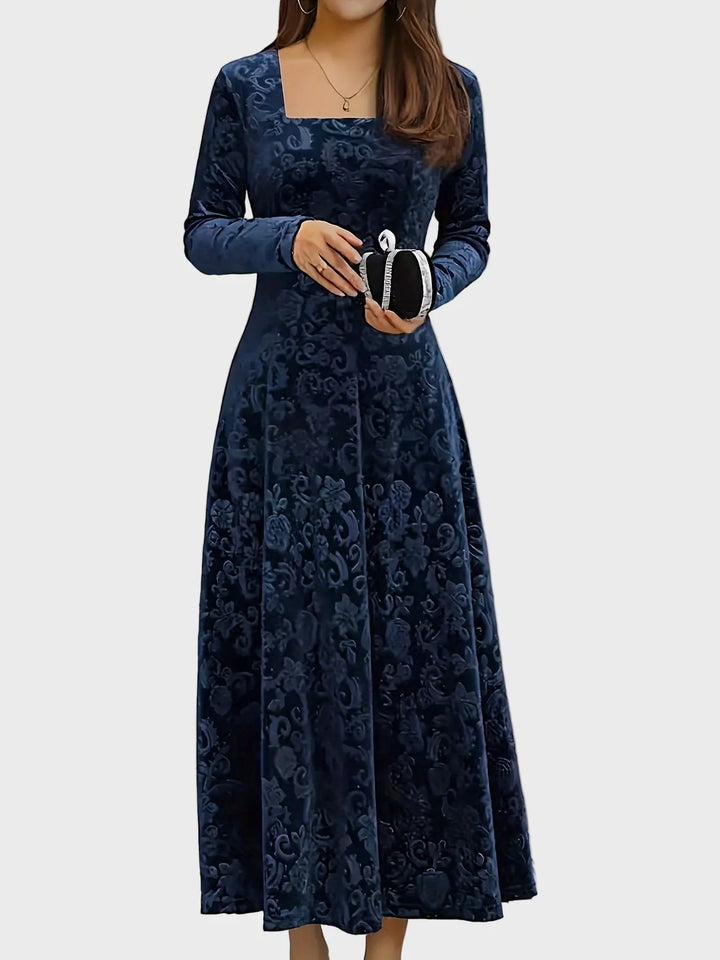 Crimson Elegance Velvet Maxi Dress Jasmine's Boutique Australia