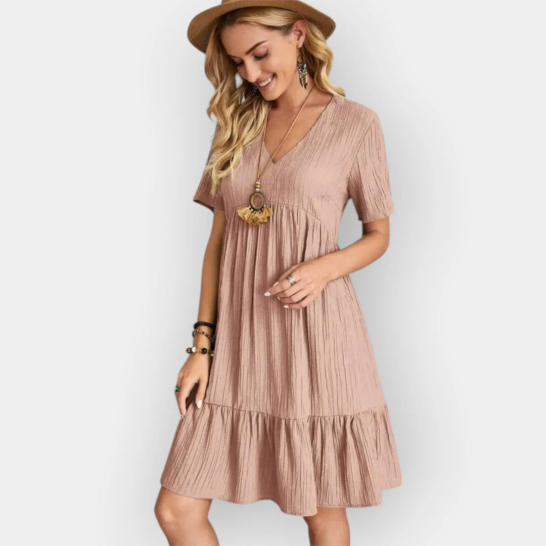 Midi Dress with V Cut Jasmine's Boutique Australia