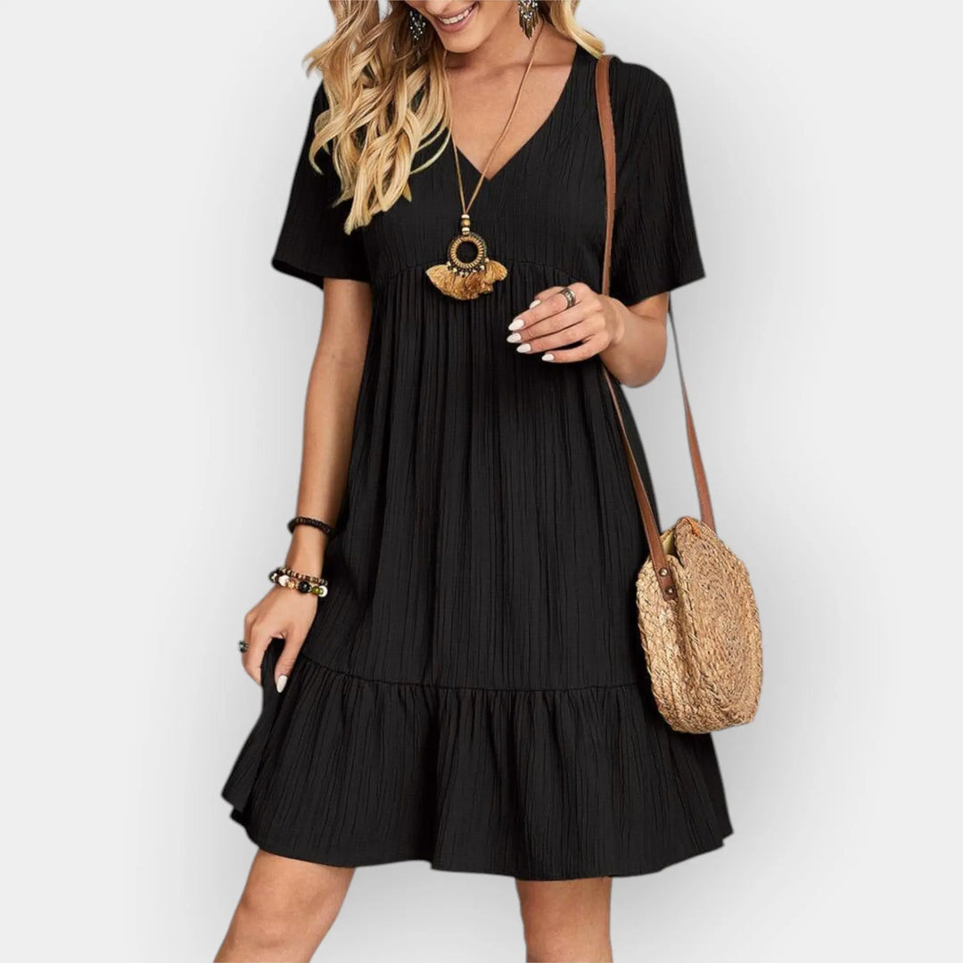 Midi Dress with V Cut Jasmine's Boutique Australia