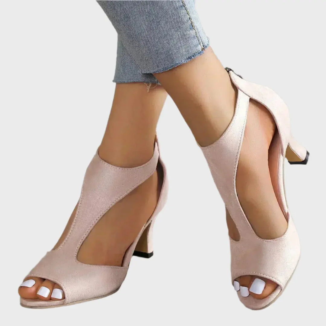 Zippered High Heeled Sandals Jasmine's Boutique Australia