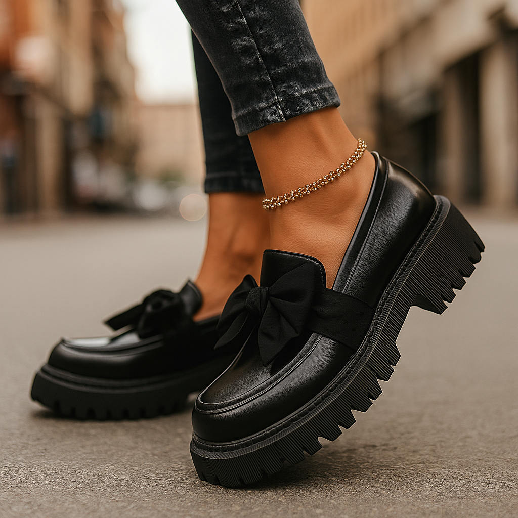 Loraine Platform Shoes  Liora Lane Boutique  Matte Black / 11.5 79.99