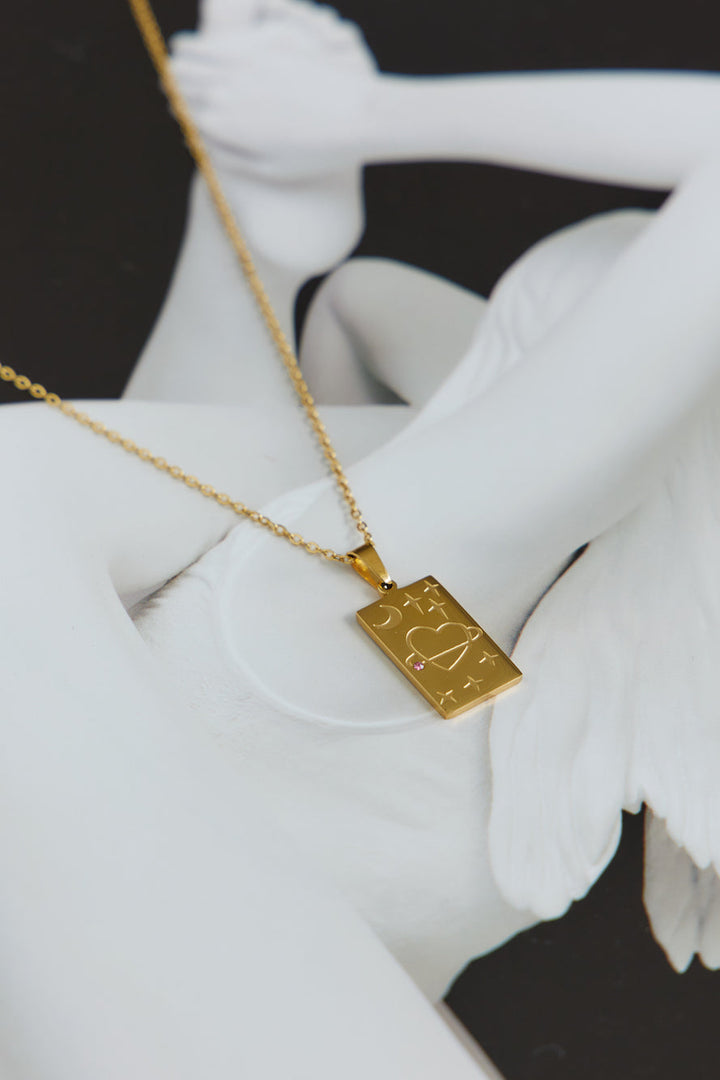 18 Karat Gold Plated My Beating Heart Necklace Jasmine's Boutique Australia