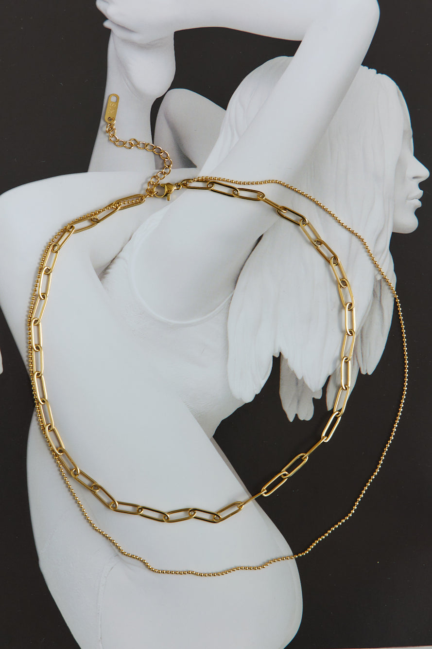 18 Karat Gold Plated Glimmer In The Night Necklace Jasmine's Boutique Australia