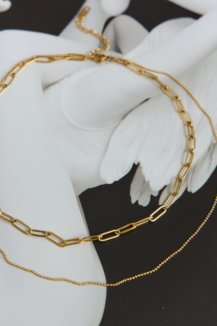 18 Karat Gold Plated Glimmer In The Night Necklace Jasmine's Boutique Australia
